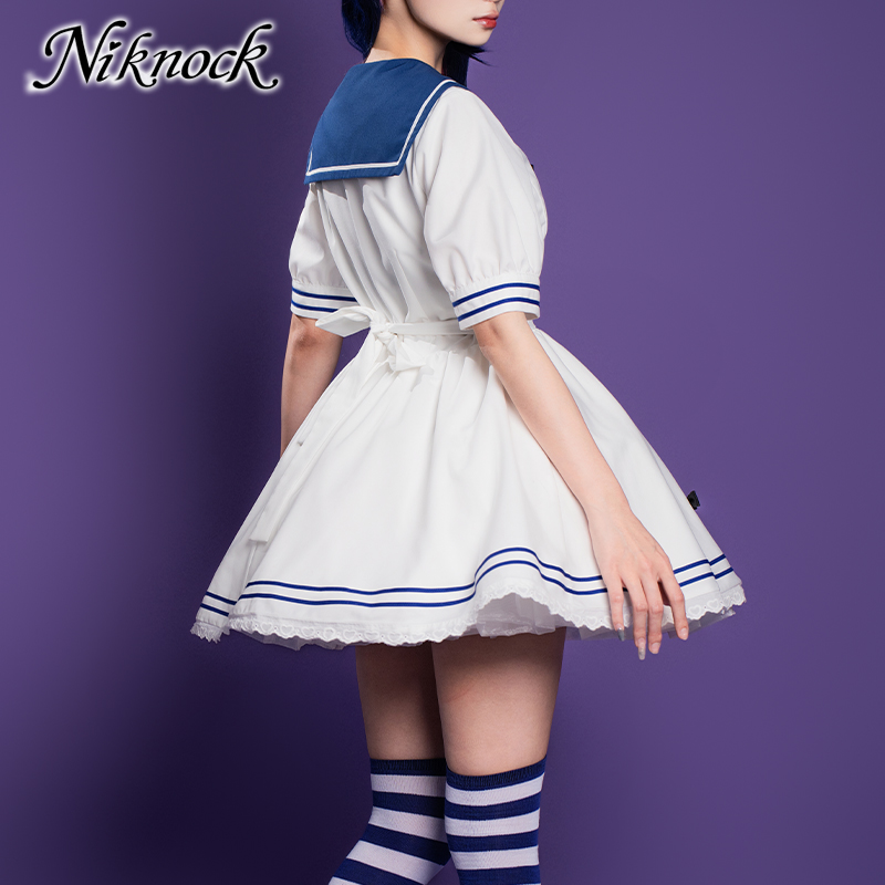 セーラー服 水兵風ロリータセーラー服ワンピース