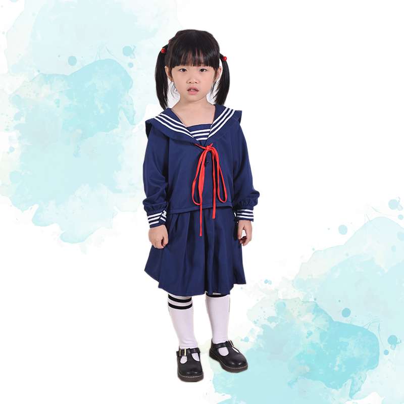 キッズ風セーラー服コスチューム 紺白2色展開