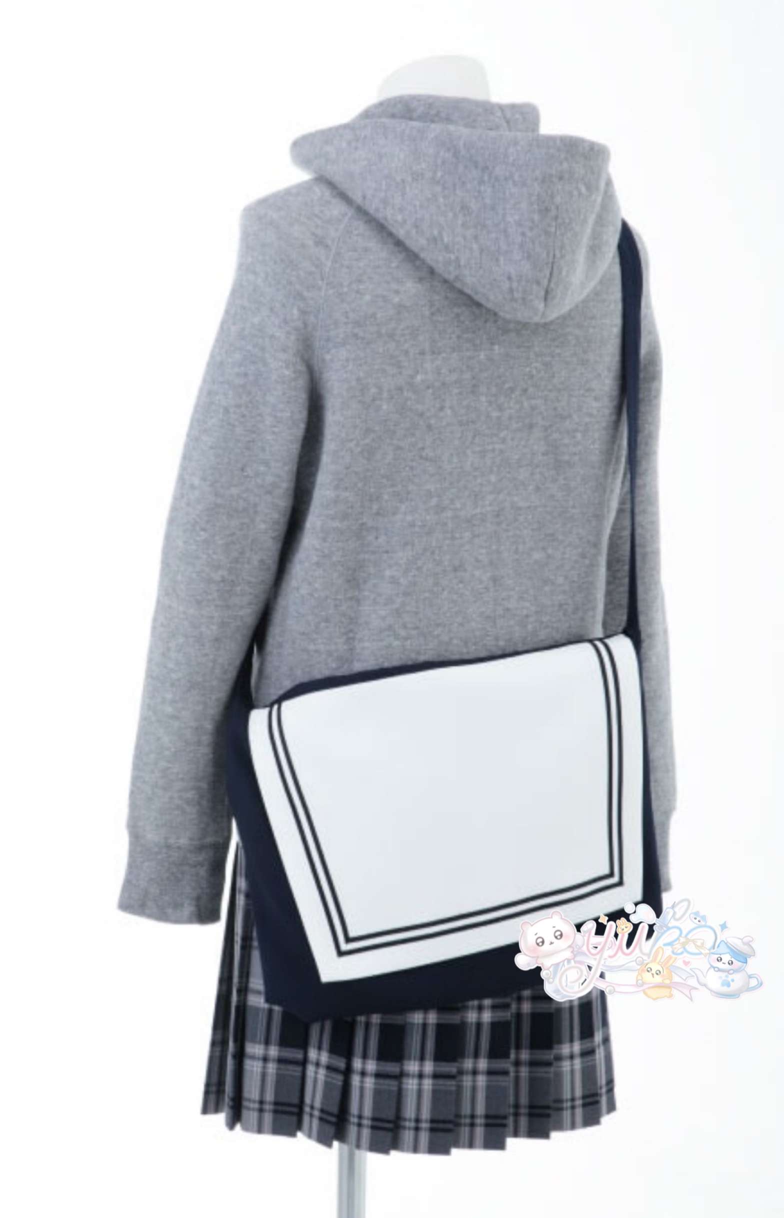 セーラー服 学生風セーラーカラー付きショルダーバッグ