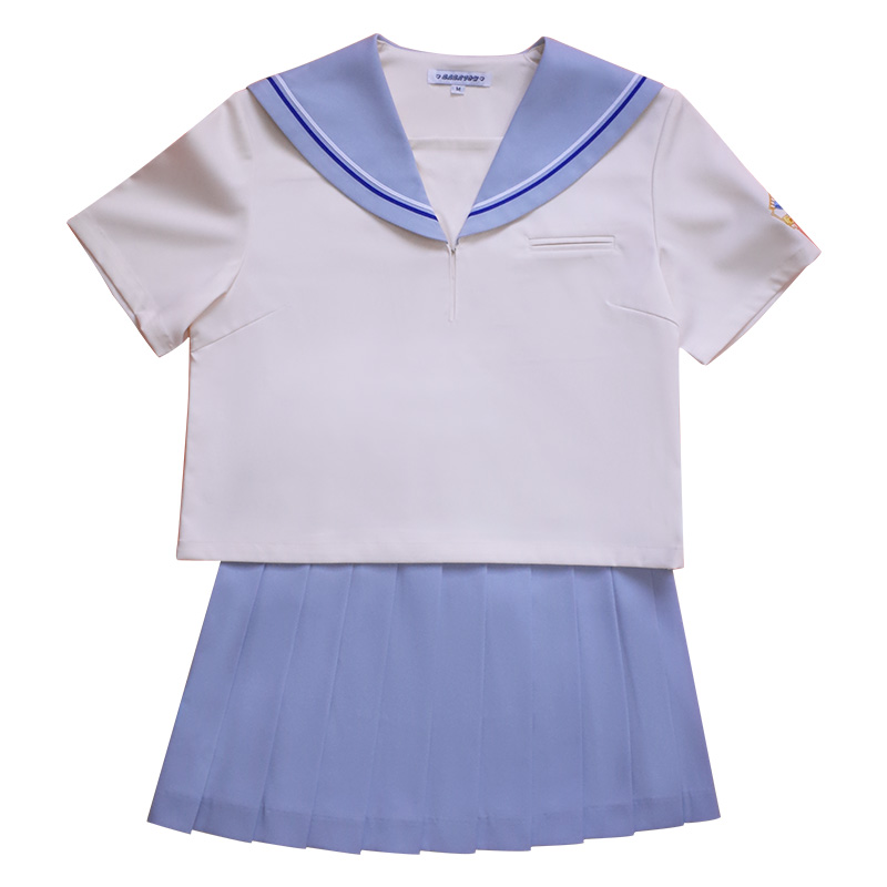 セーラー服 爽やか夏季セーラー半袖トップス