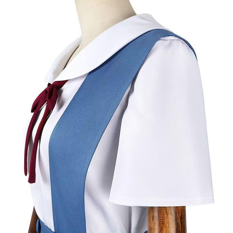 セーラー服 リボン結び清楚セーラー服半袖ブラウス