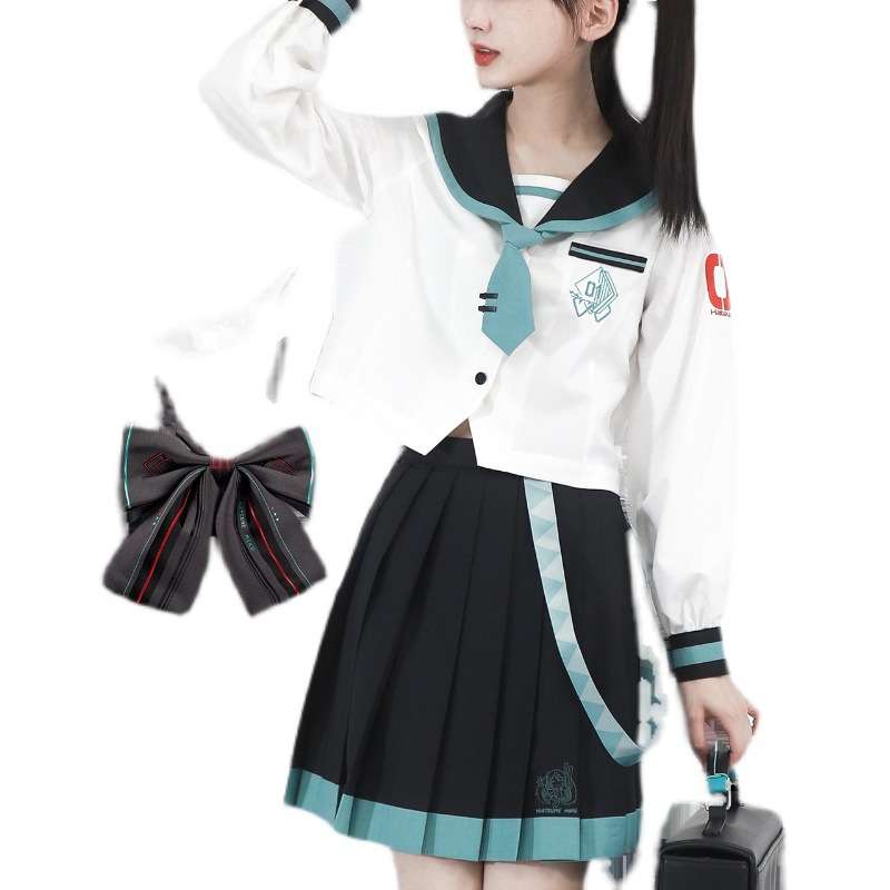 ハツネミクモデル セーラー服コスプレ衣装