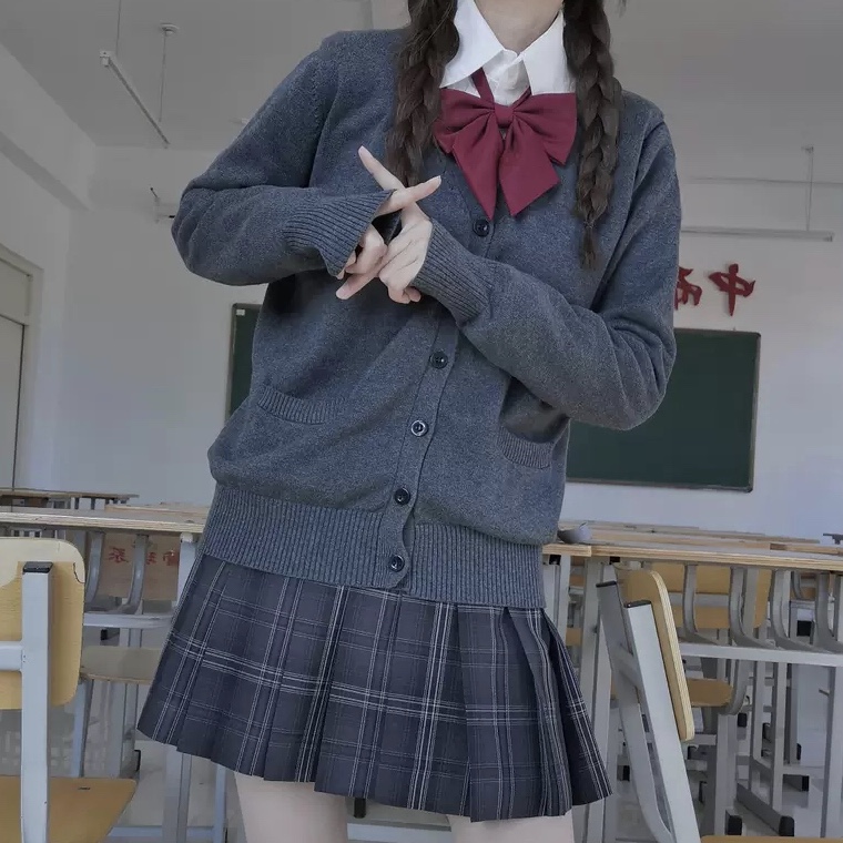 セーラー服 クラシック学園風ニットカーディガン