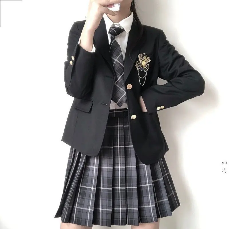 セーラー服 学院風制服ジャケットスカートセット