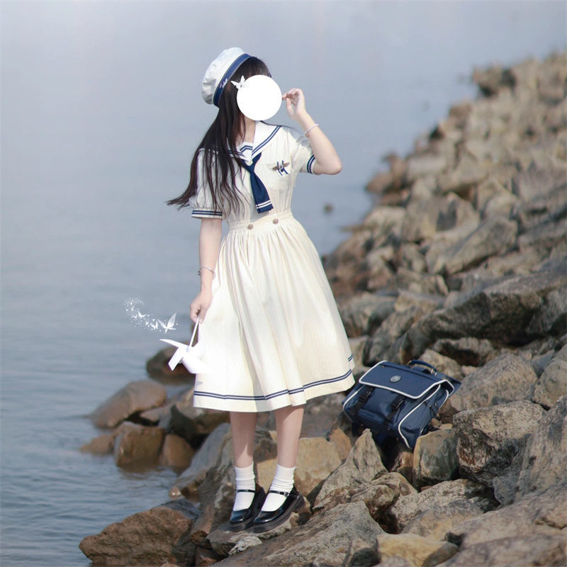 セーラー服 優雅なマリンワンピース風セーラー服