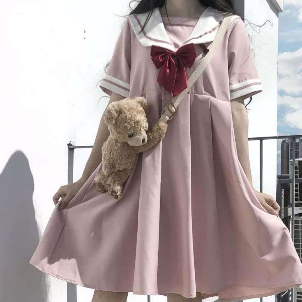 セーラー服 ふわり可愛いセーラー風ワンピース
