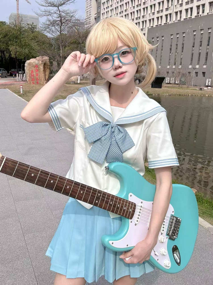 セーラー服 かわいい水兵風半袖ブラウス