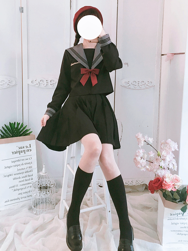 セーラー服 クラシカルリボン セーラートップス