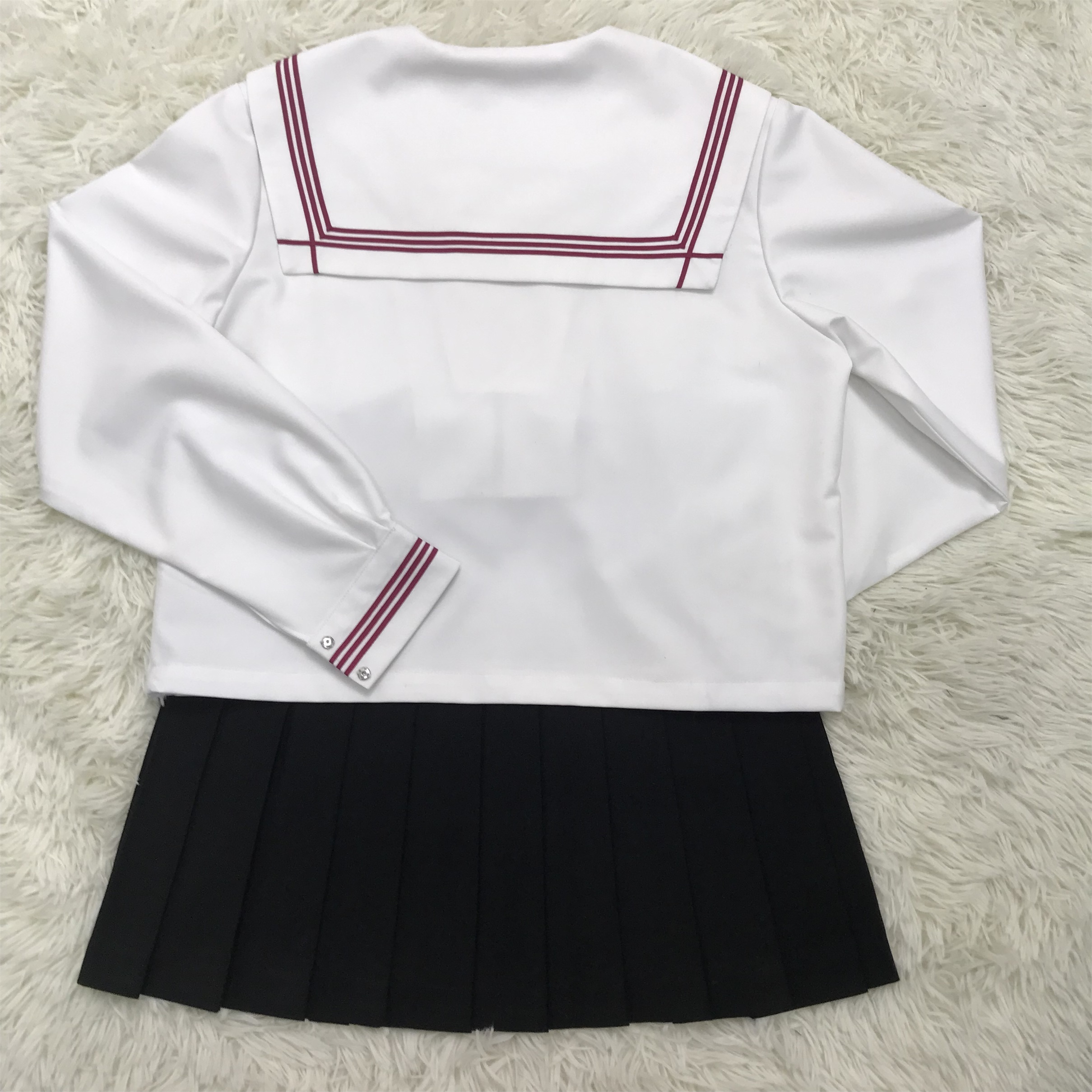 セーラー服 星型ワッペン付きマリン風セーラートップス