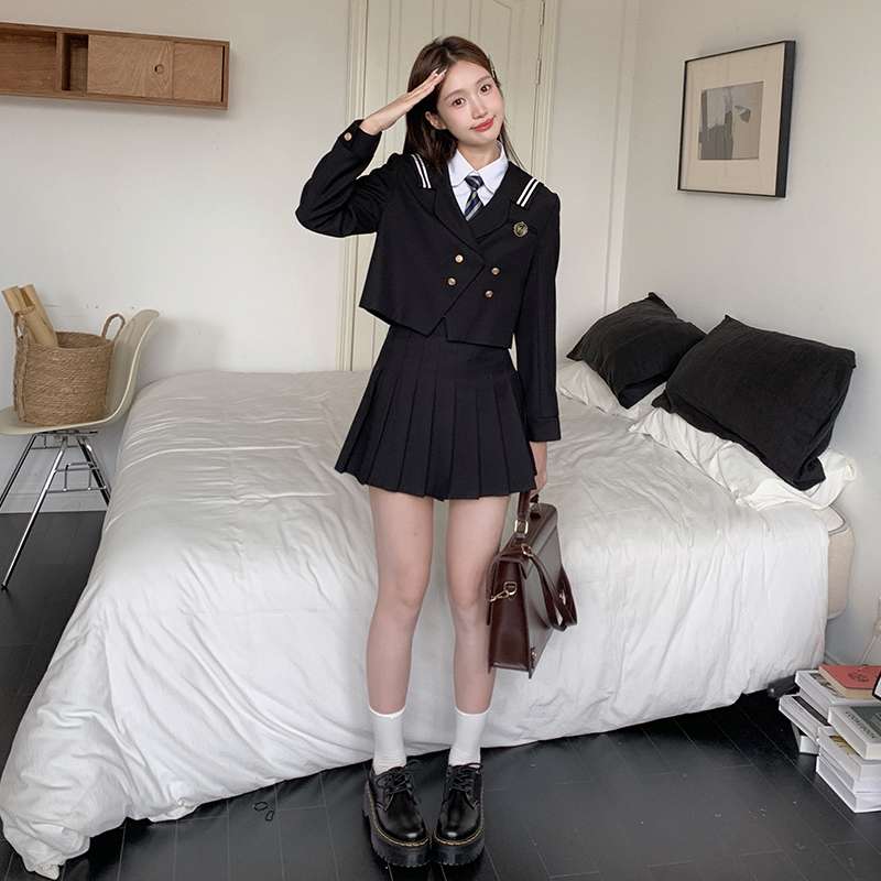 セーラー服  学生風セーラーカラー制服ジャケット