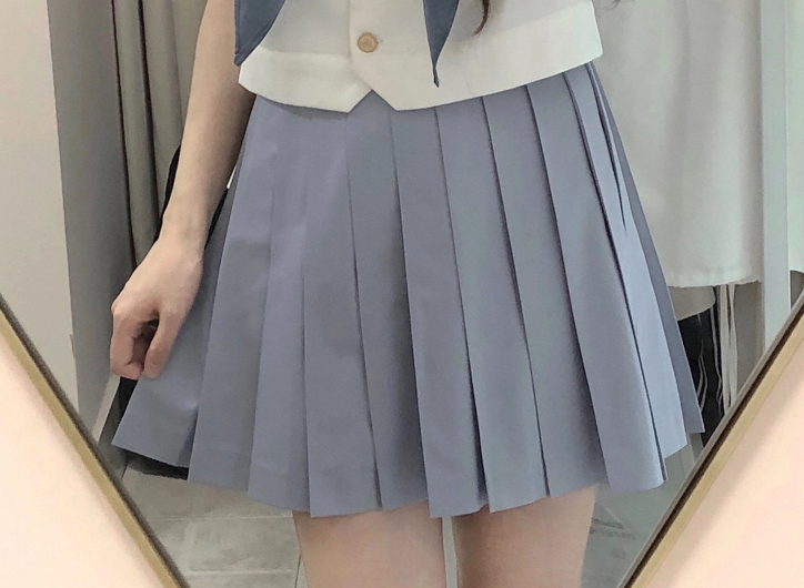 セーラー服 クラシック刺繍入り制服風半袖トップス