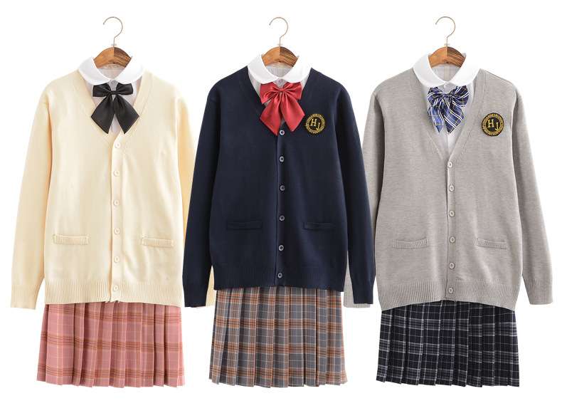 セーラー服  クラシックスクールカーディガン制服セット