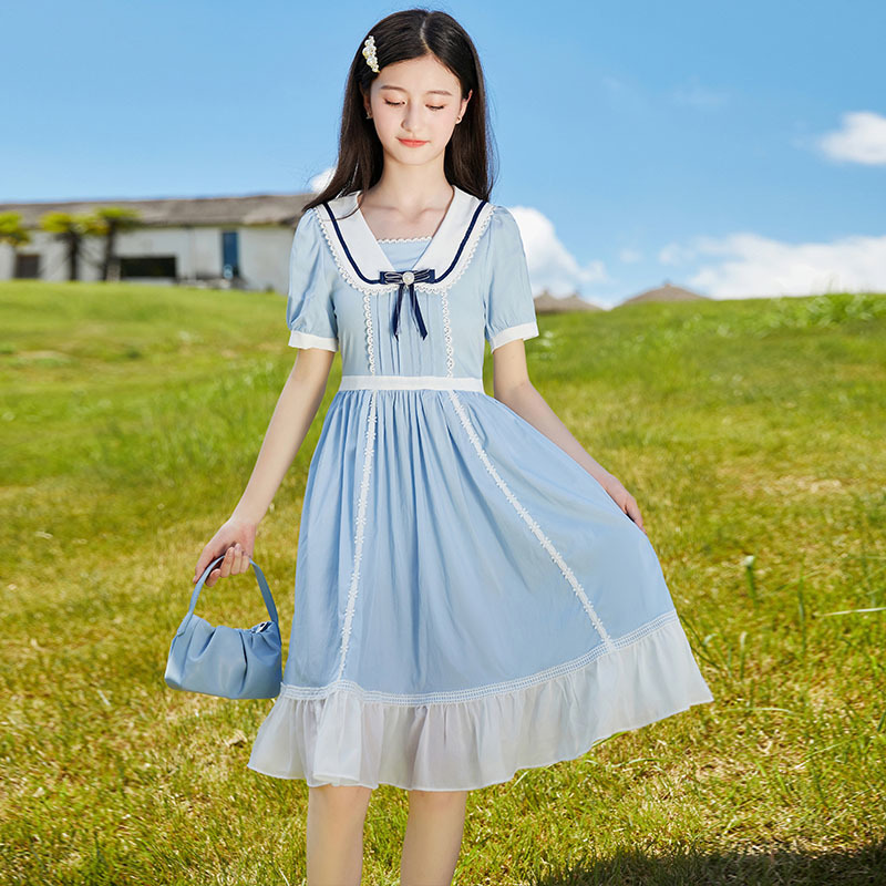 セーラー服 ふんわりセーラーカラーワンピース
