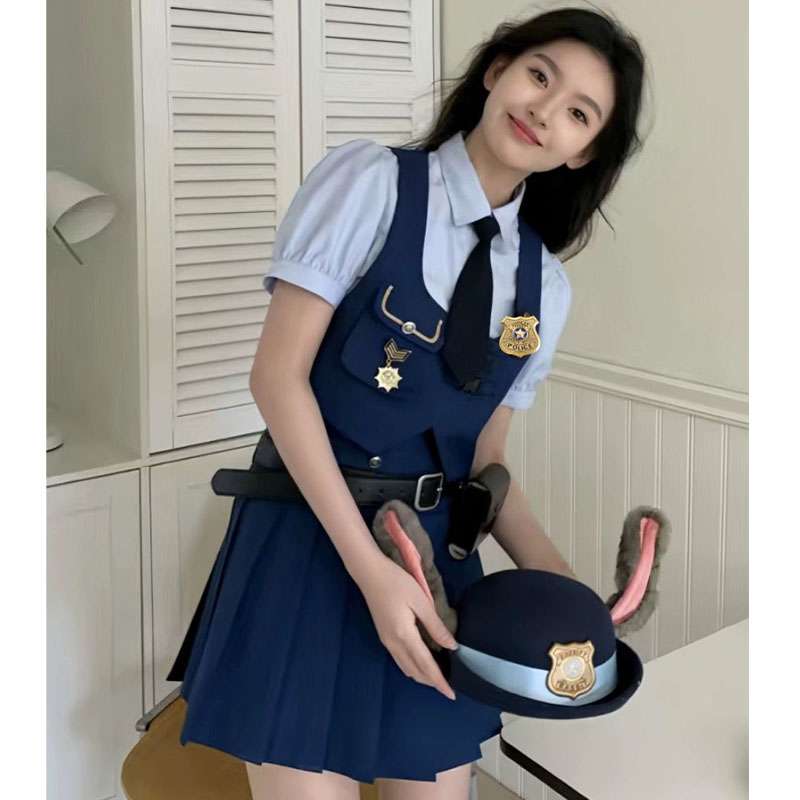 セーラー服  警察官風コスチューム セーラー制服風 コスプレ衣装