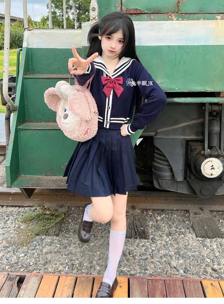 セーラー服 学生風セーラーカーディガン