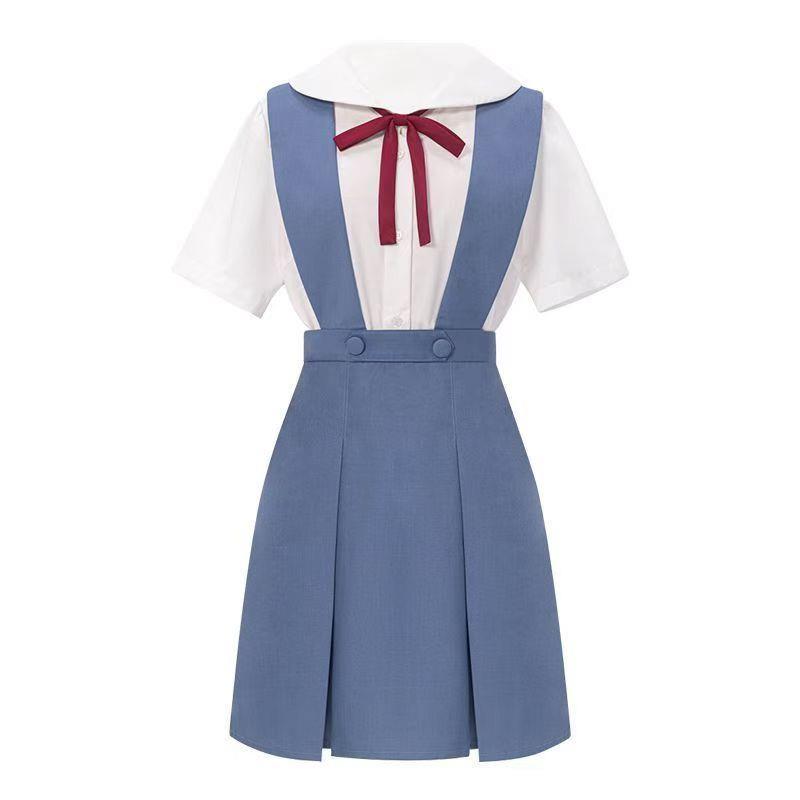 セーラー服 リボン結び清楚セーラー服半袖ブラウス