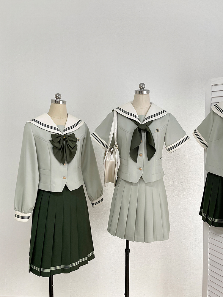 セーラー服 清楚リボン セーラー半袖トップス
