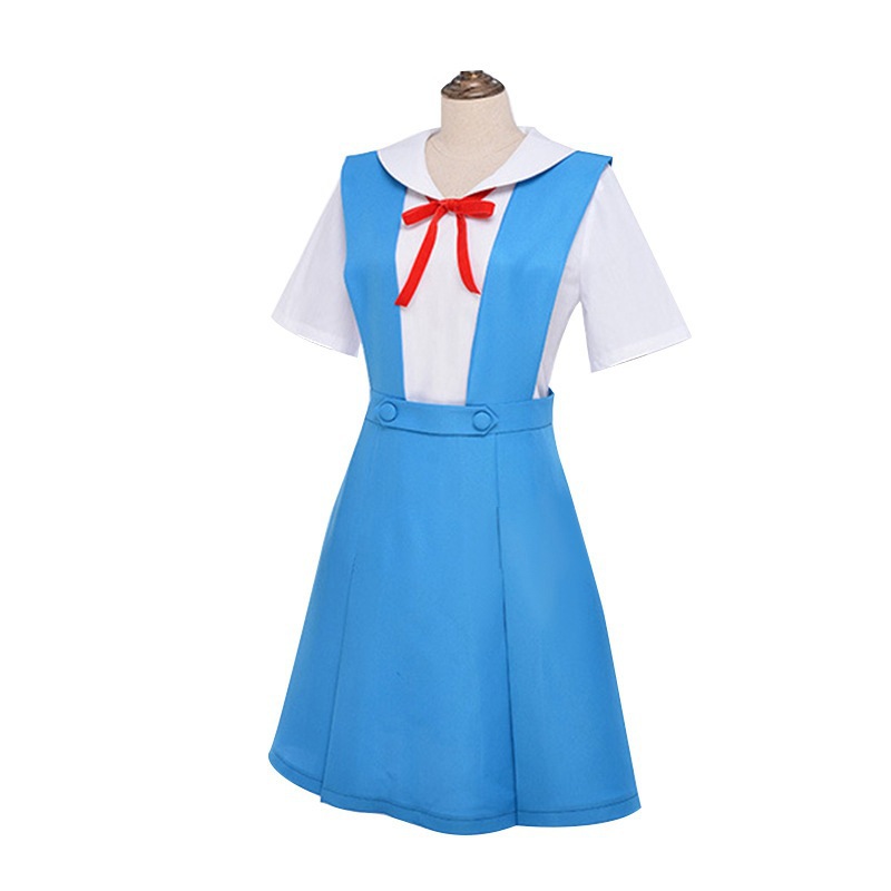 セーラー服 リボン飾り付きジャンパースカート風セーラー服
