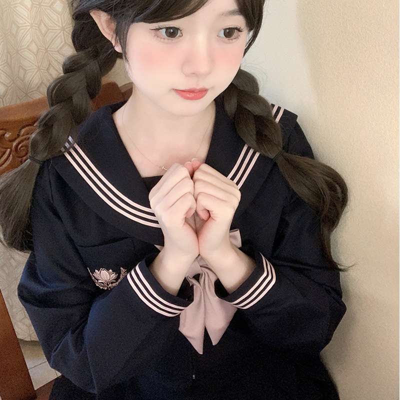 清楚可愛い制服風セーラー服 上下セット