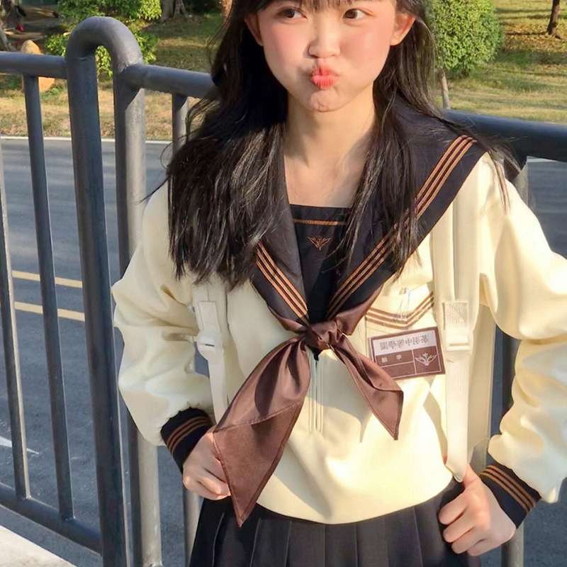 学生風セーラー服 長袖制服セット