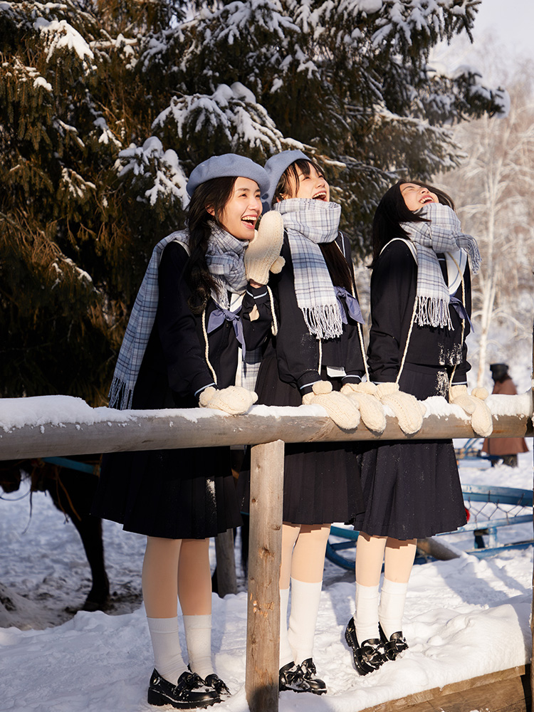セーラー服 クラシック長袖セーラーブラウス
