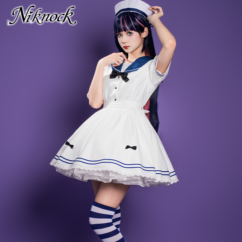 セーラー服 水兵風ロリータセーラー服ワンピース