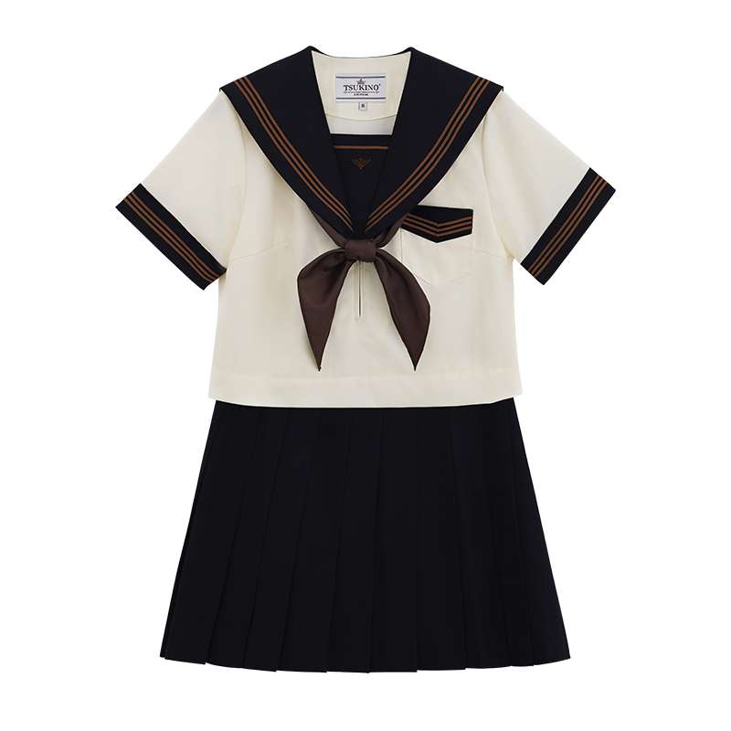 クラシック学生風セーラー服 ブラウン