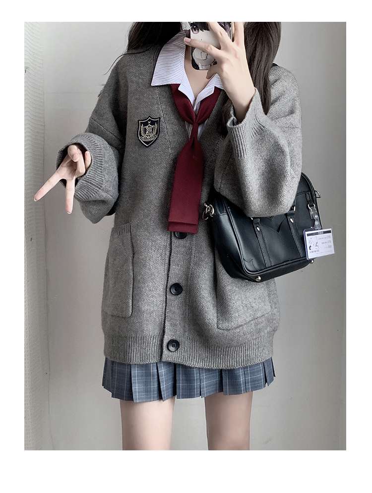 セーラー服 学生風カーディガンアウター