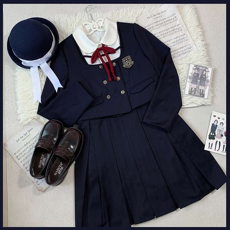 学生風クラシックセーラー服 カーディガンセット