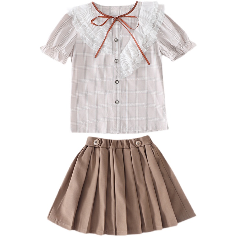 セーラー服 格子柄ツインルック学生服セット