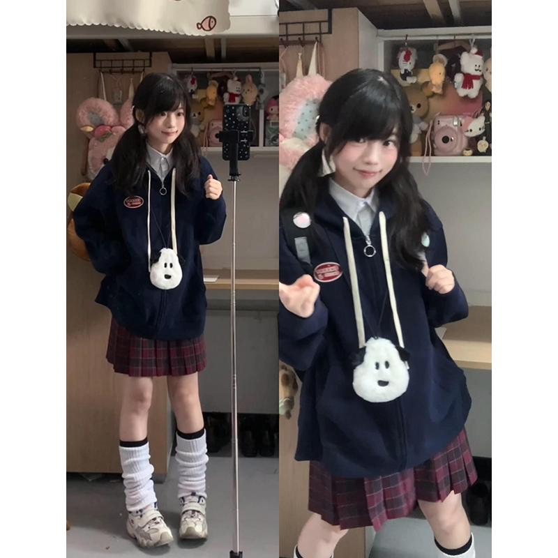 セーラー服 ゆったりルーズフィットセーラー制服カーディガン