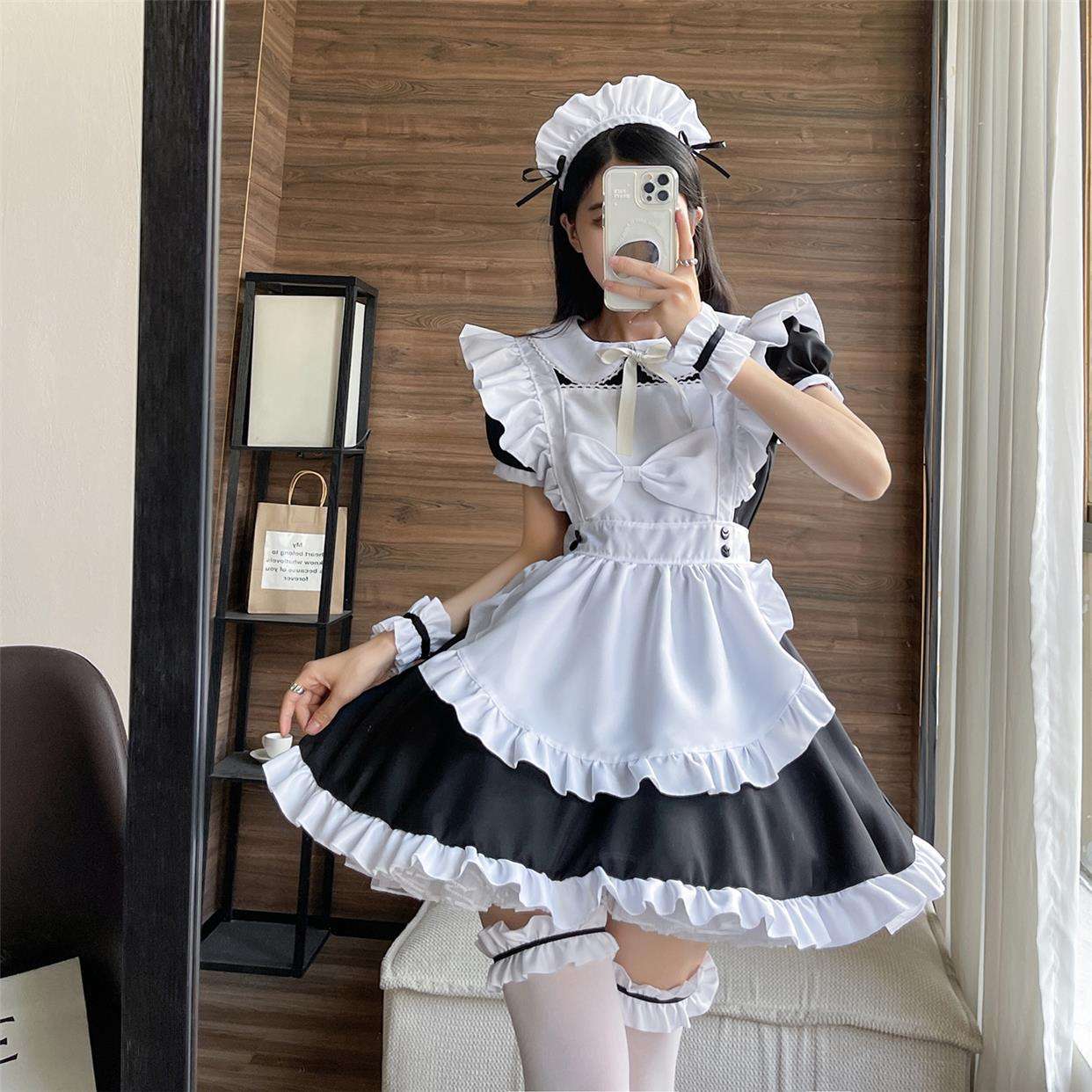 セーラー服 ふりふりメイド服コスチューム セット