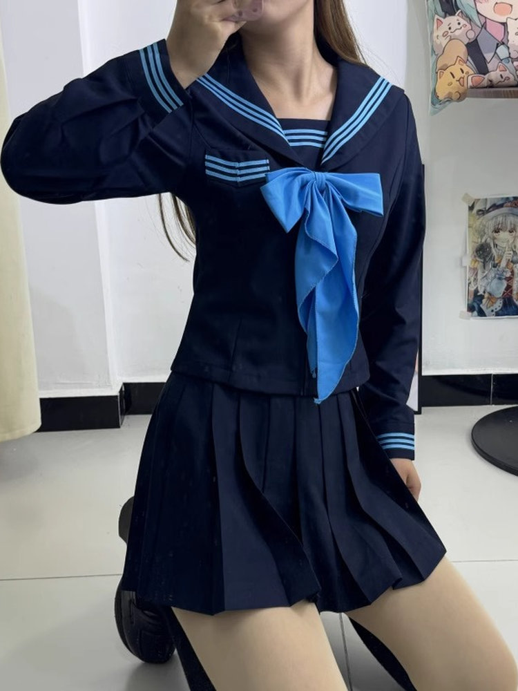 セーラー服 クラシカル リボン セーラートップス