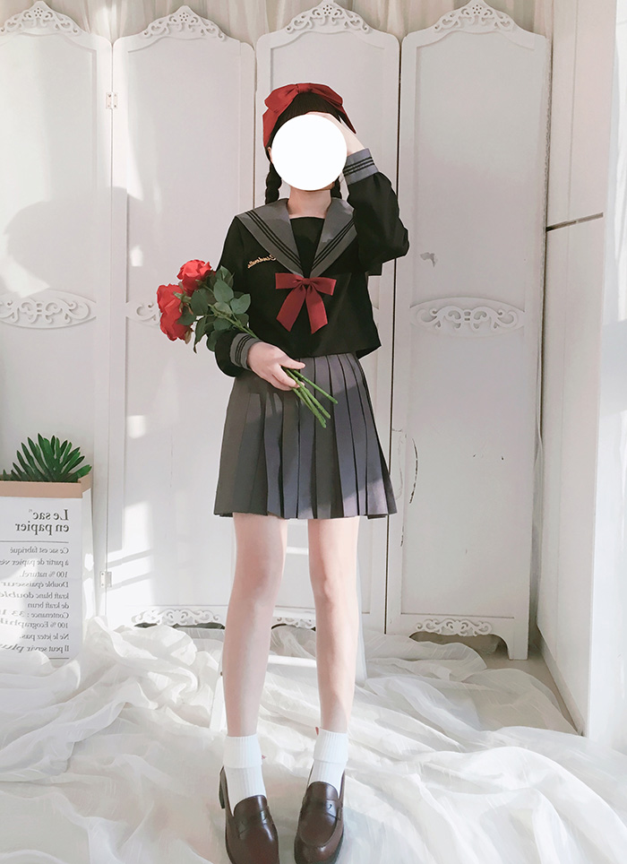 セーラー服 クラシカルリボン セーラートップス