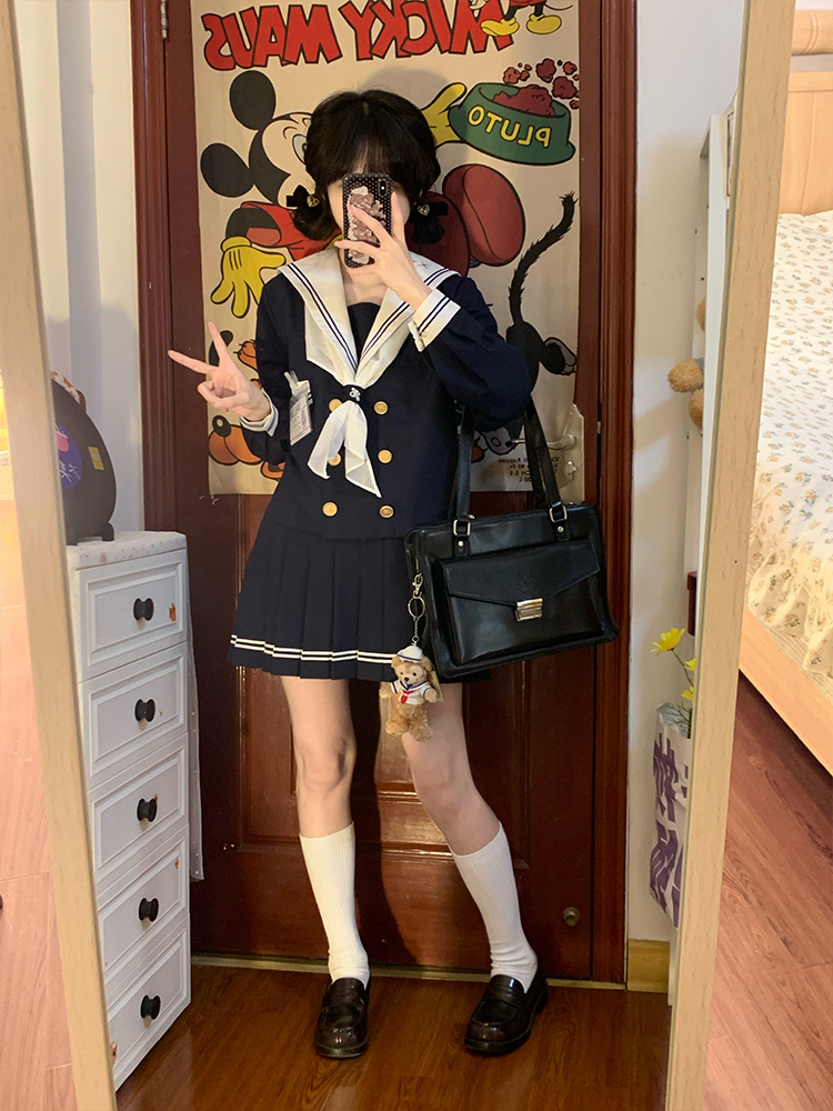 セーラー服 伝統風マリンスタイルセーラー服