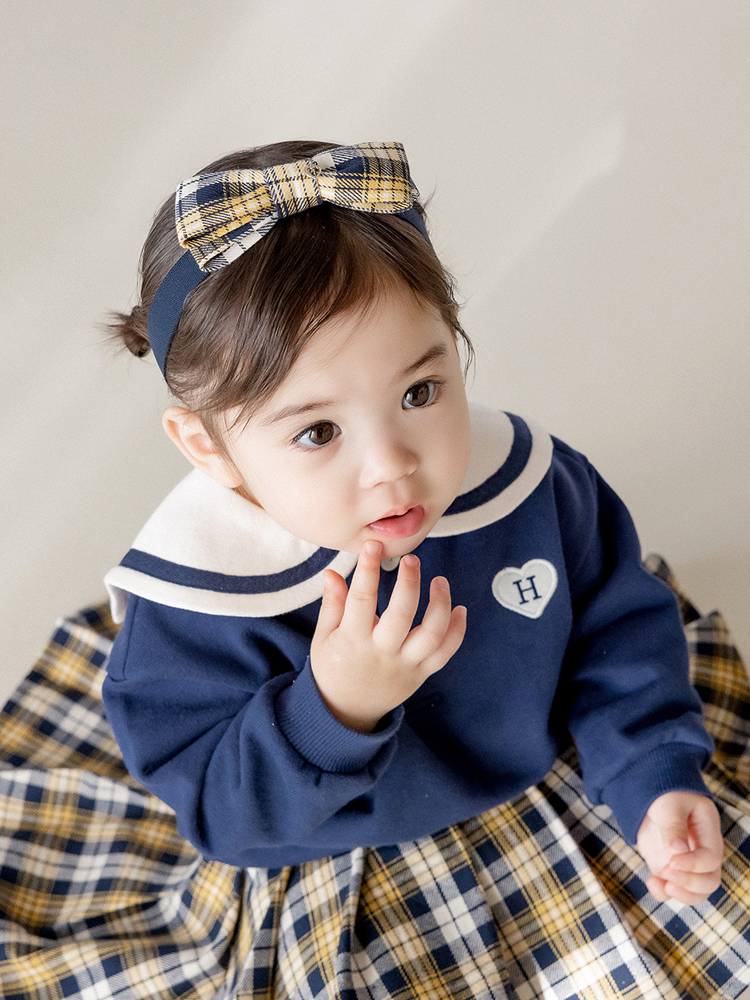 セーラー服 ハートワッペン幼児用セーラーワンピース
