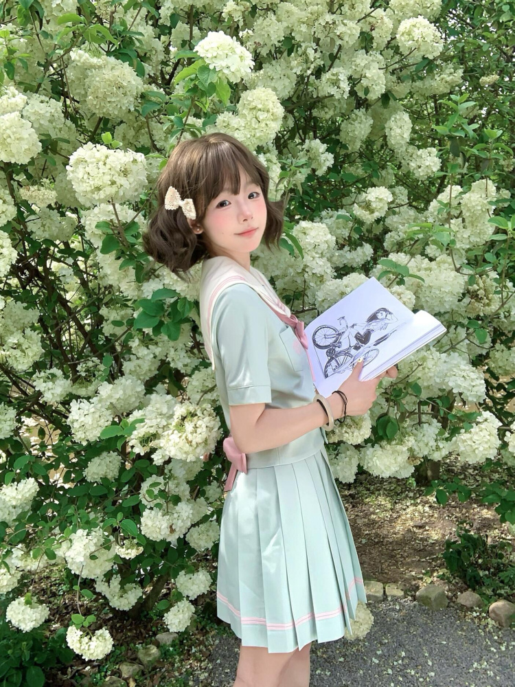 セーラー服 清楚リボン セーラー半袖ブラウス