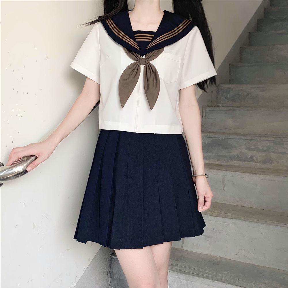 セーラー服 正統派リボン付きセーラーブラウス