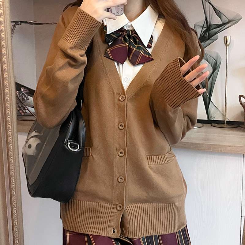 セーラー服 学生風カーディガン スクールコーデセット