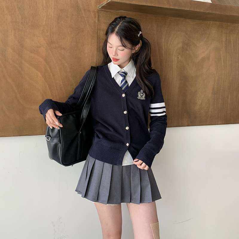 セーラー服 学生風スクールカーディガン