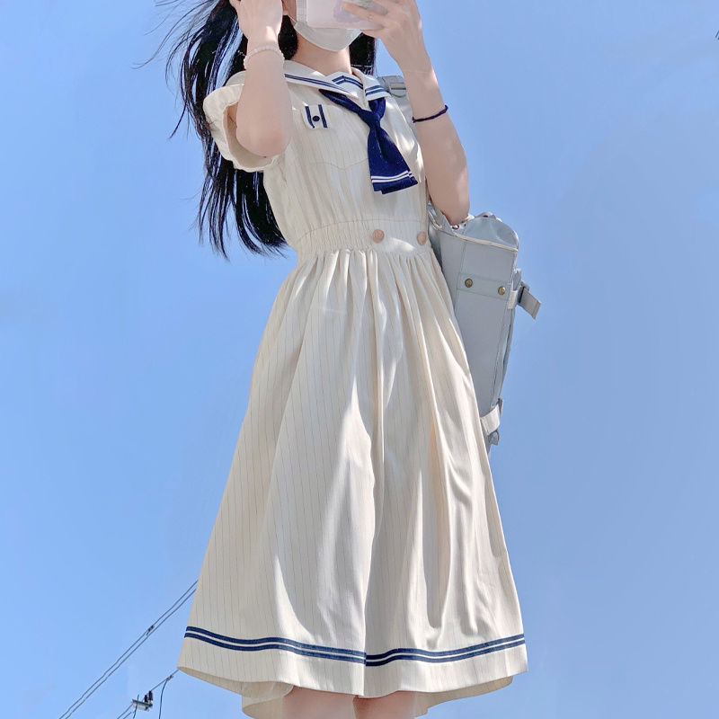 セーラー服 優雅なマリンワンピース風セーラー服