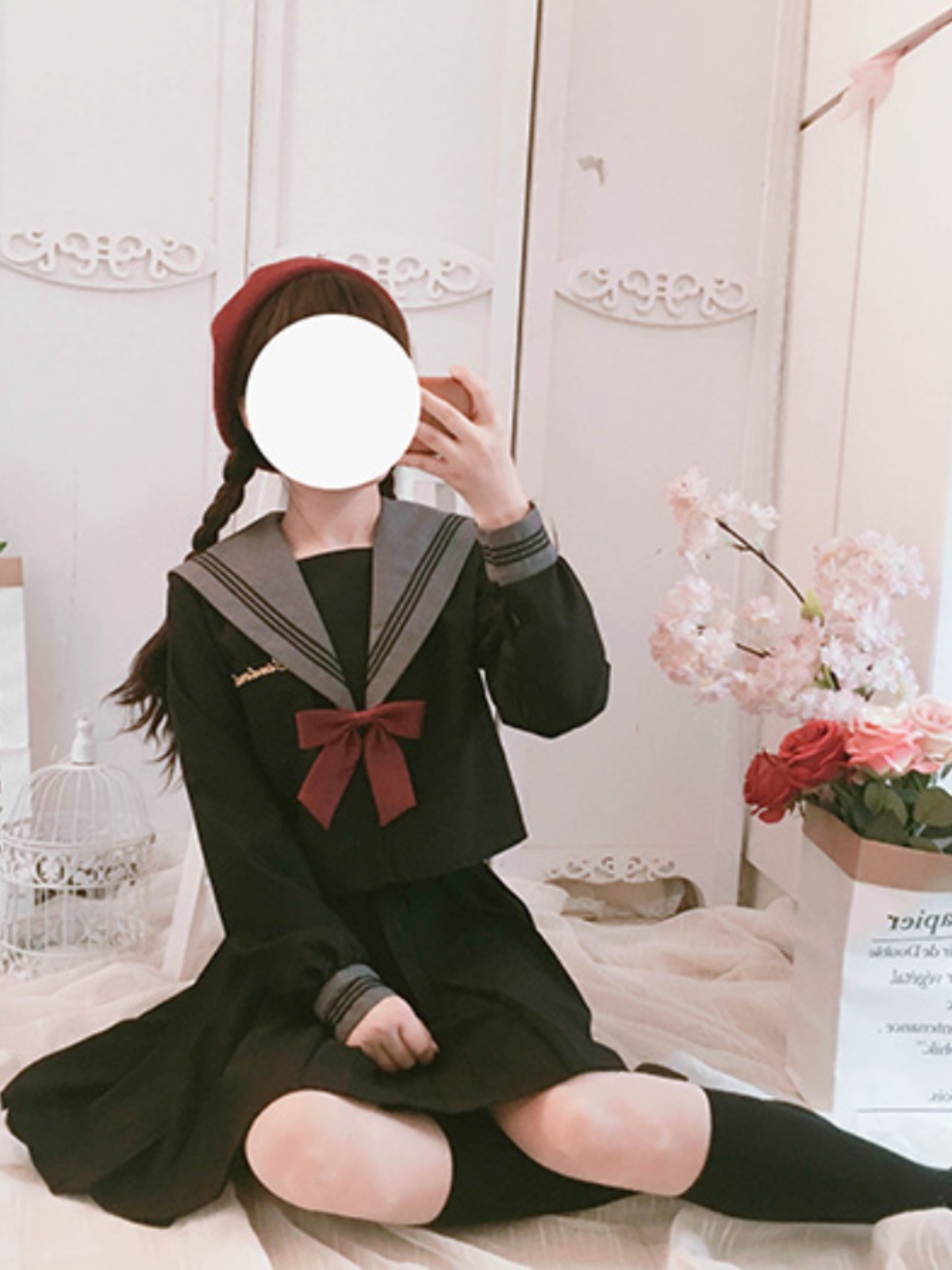 セーラー服 クラシカルリボン セーラートップス