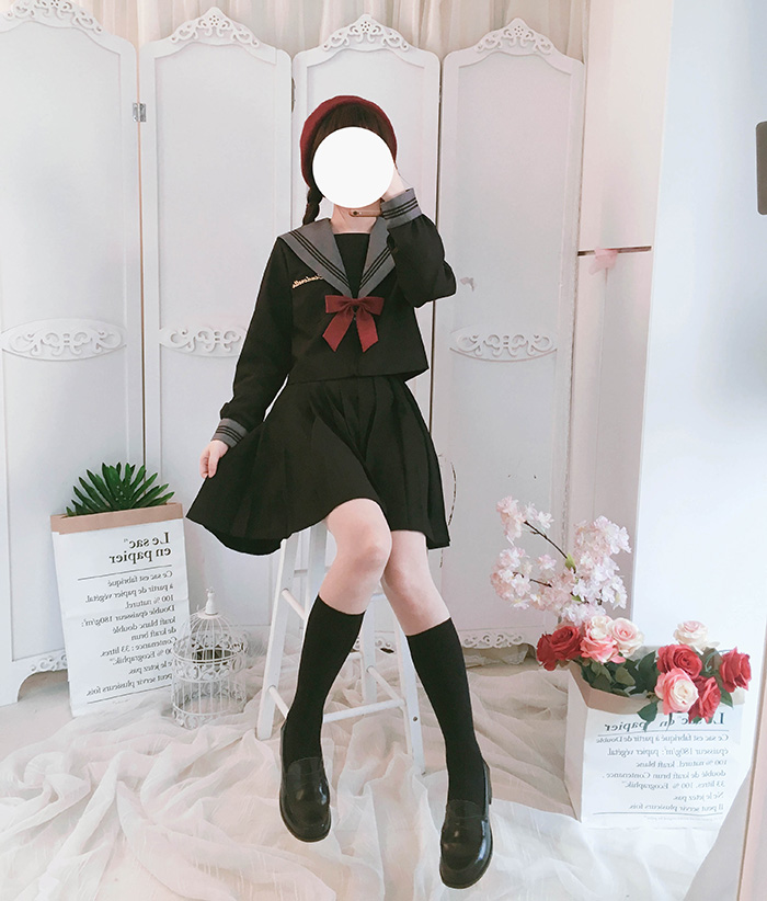 セーラー服 クラシカルリボン セーラートップス