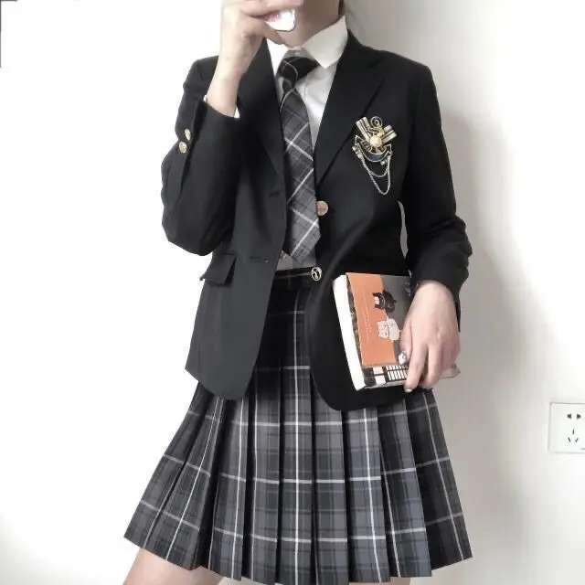 セーラー服 学院風制服ジャケットスカートセット
