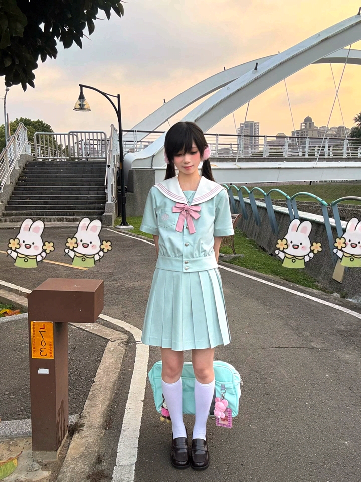 セーラー服 清楚リボン セーラー半袖ブラウス