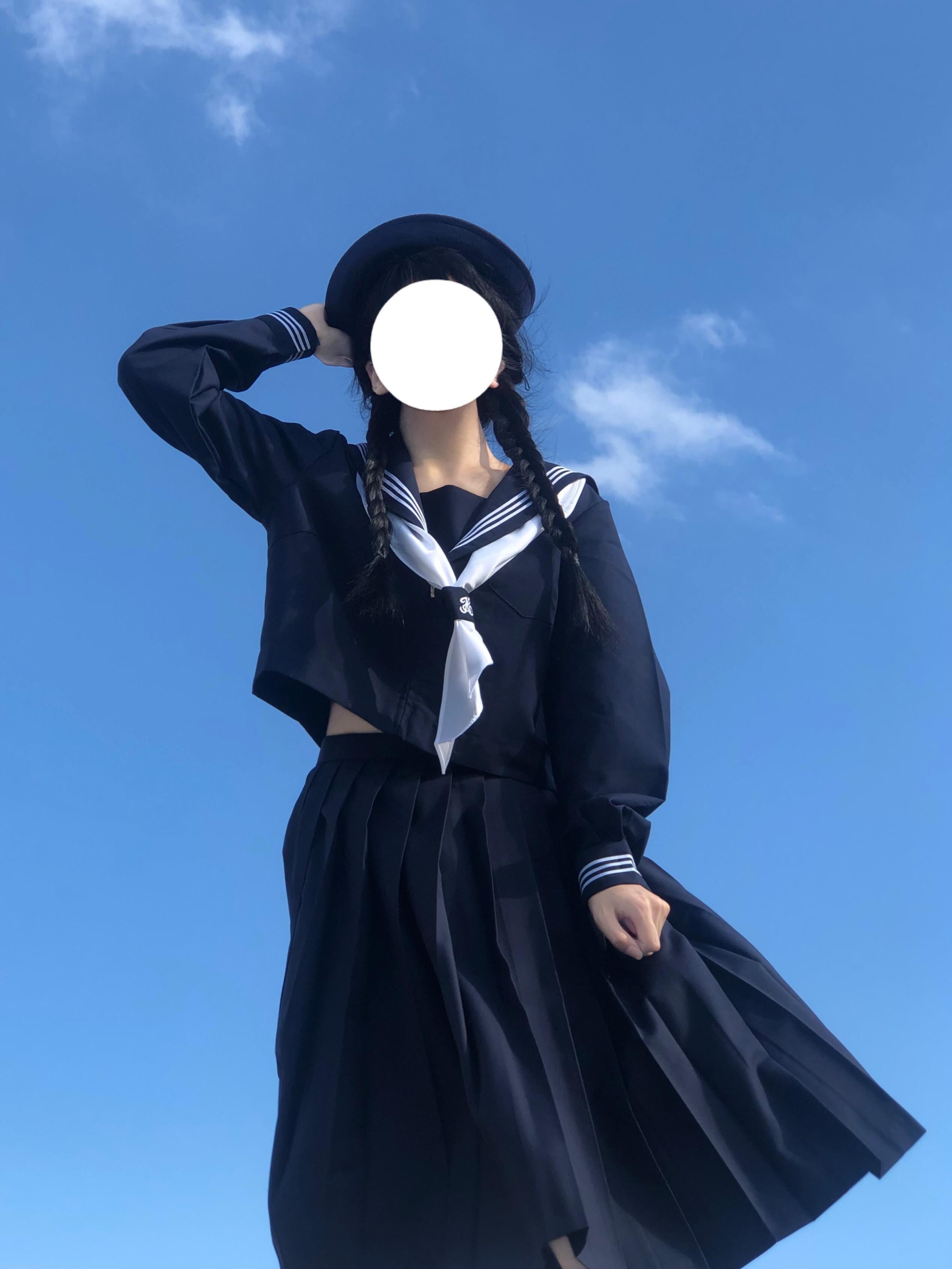 セーラー服 クラシック風マリンセーラー長袖ブラウス