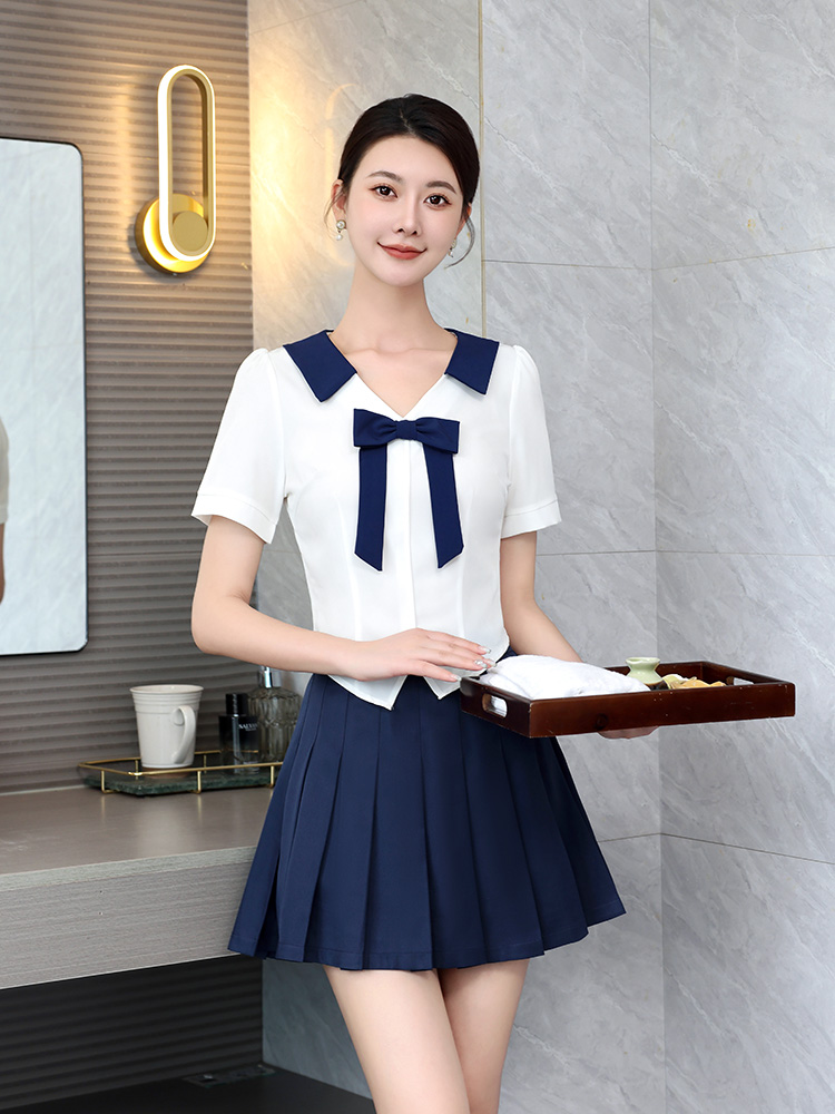 セーラー服 リボン付き清楚セーラーブラウス