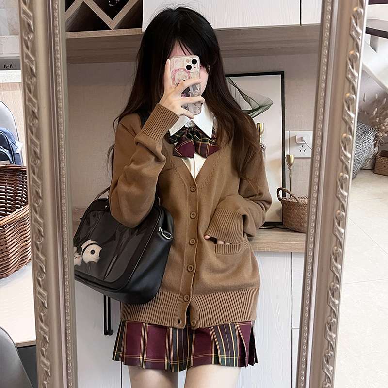 セーラー服 学生風カーディガン スクールコーデセット