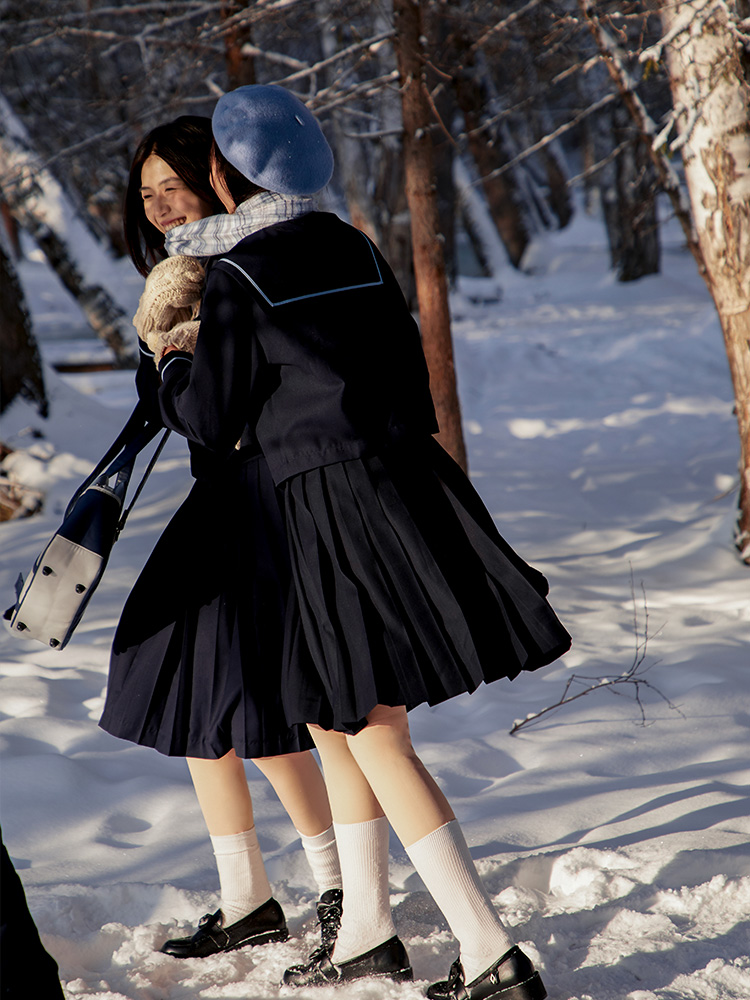 セーラー服 クラシック長袖セーラーブラウス