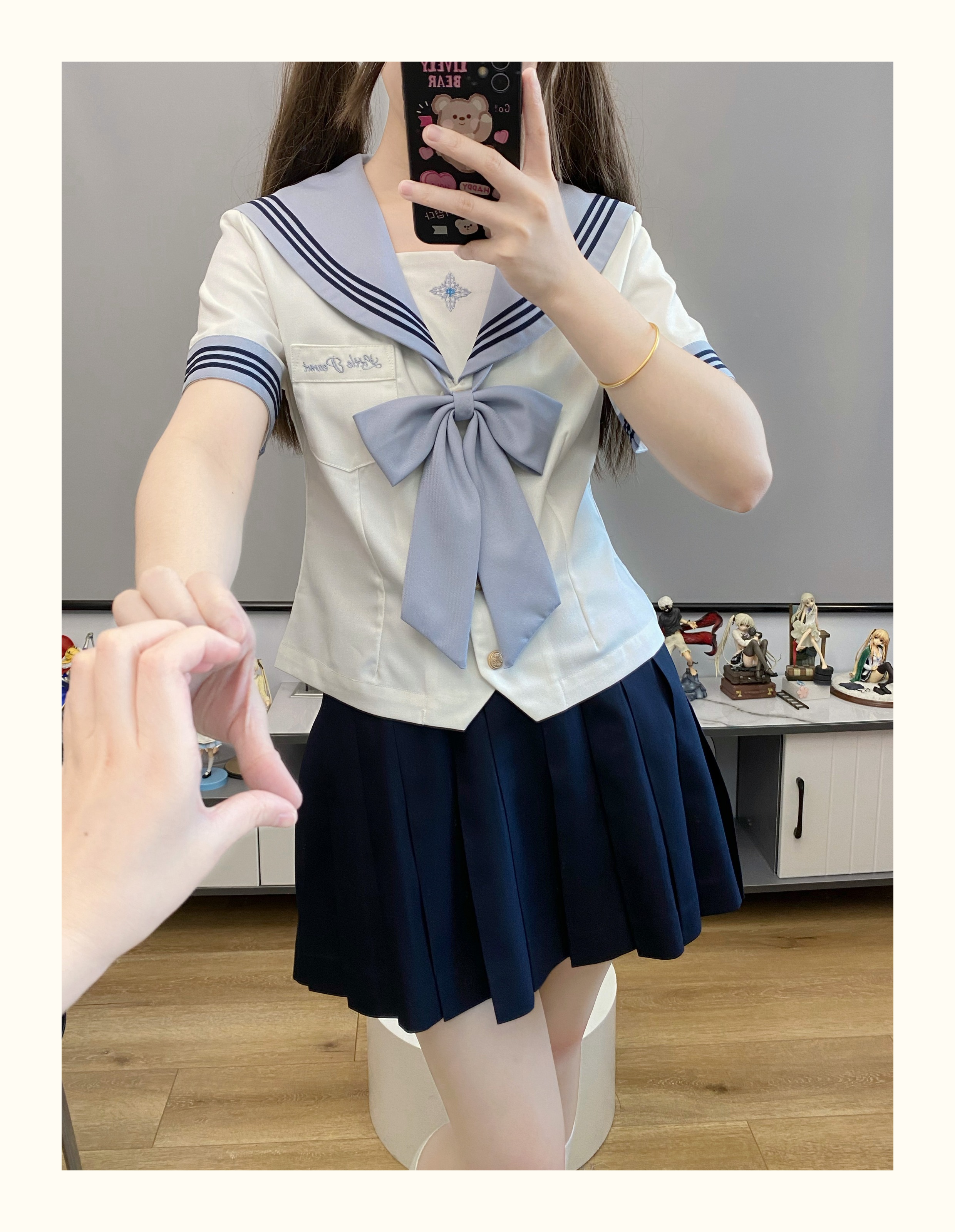 セーラー服 清楚リボン セーラー服トップス